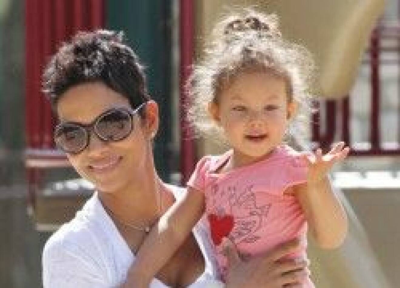 Halle Berry med dottern Nahla.