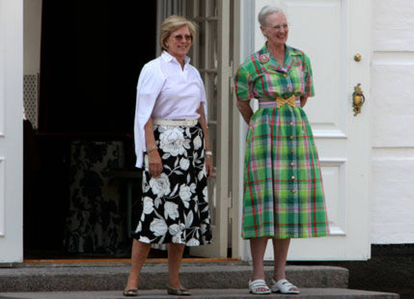 Drottning Margrethe och drottning Anne-Marie.