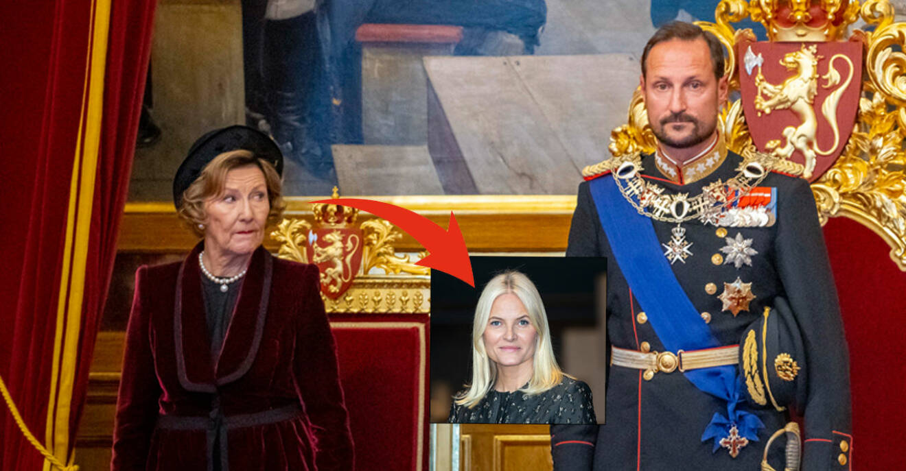 Drottning Sonja Kronprins Haakon kronprinsessan Mette-Marit