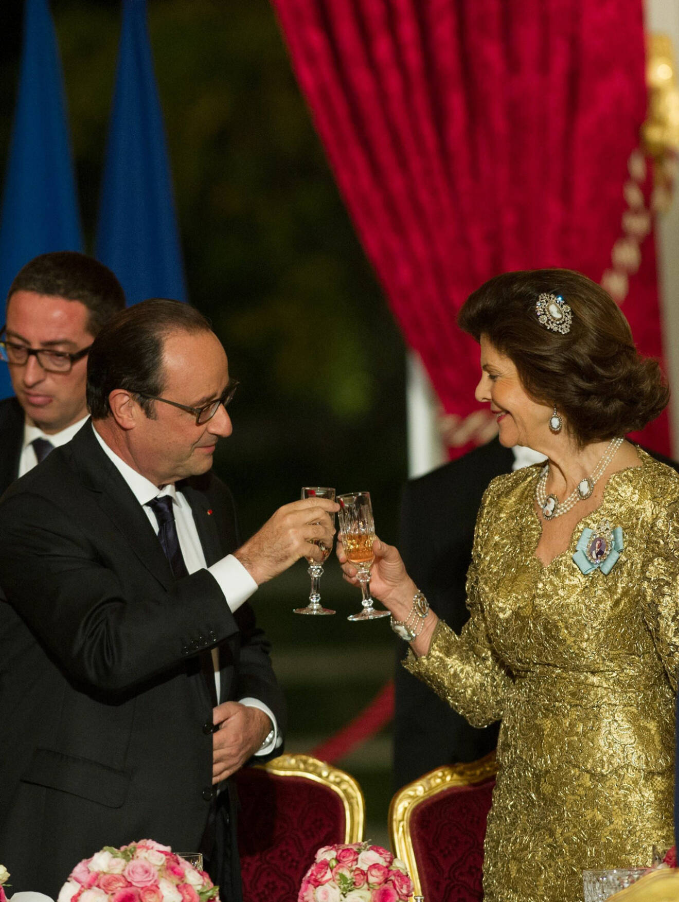 Drottning Silvia President Hollande