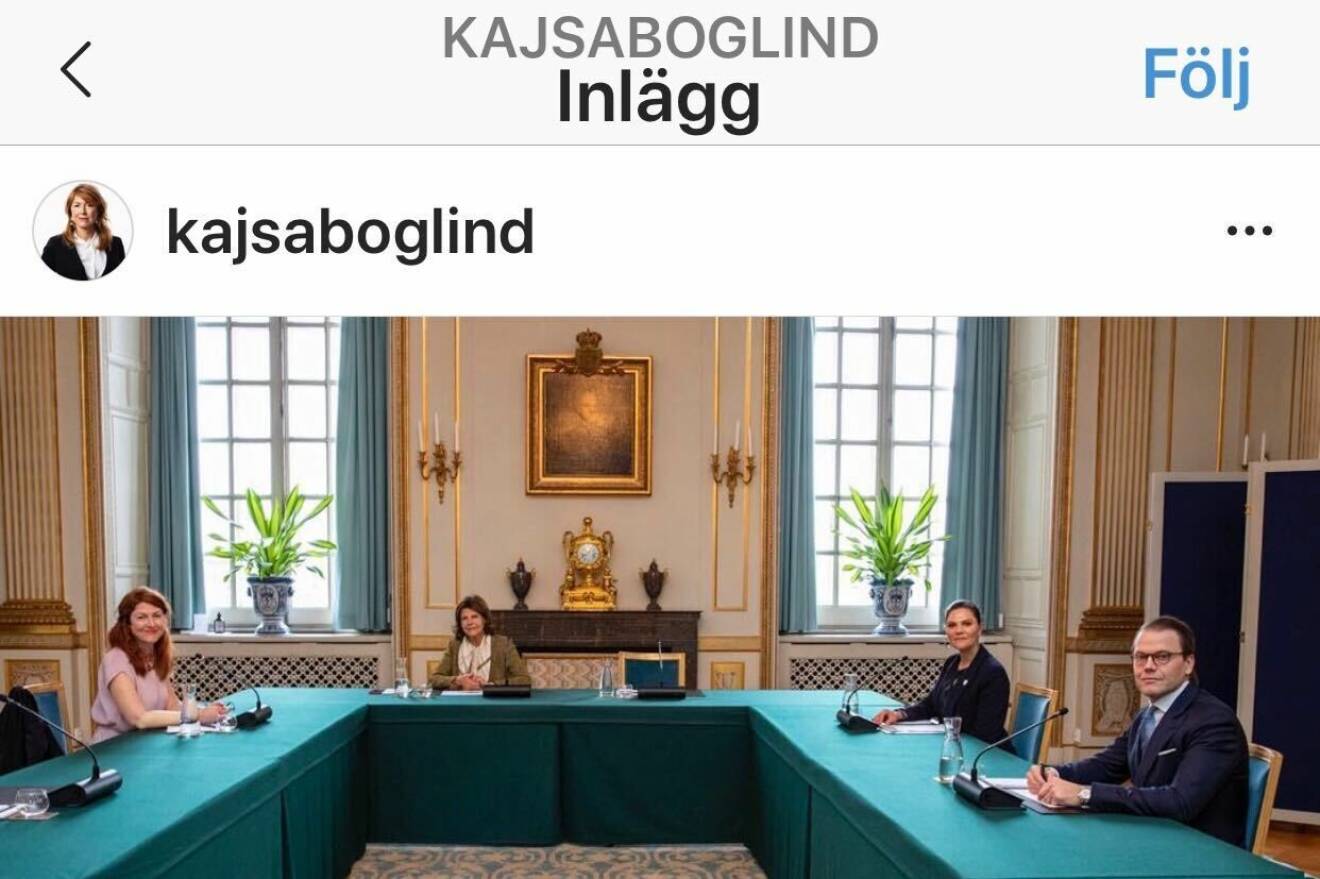 Kajsa Boglind P4 Världen Sveriges Radio Drottning Silvia Kronprinsessan Victoria Prins Daniel på Kungliga slottet