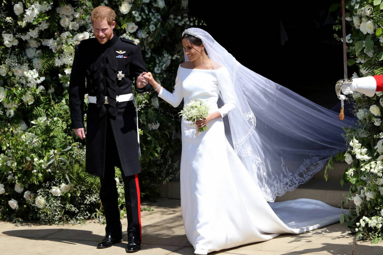 Prins Harrys och Meghans bröllop 19 maj 2018.