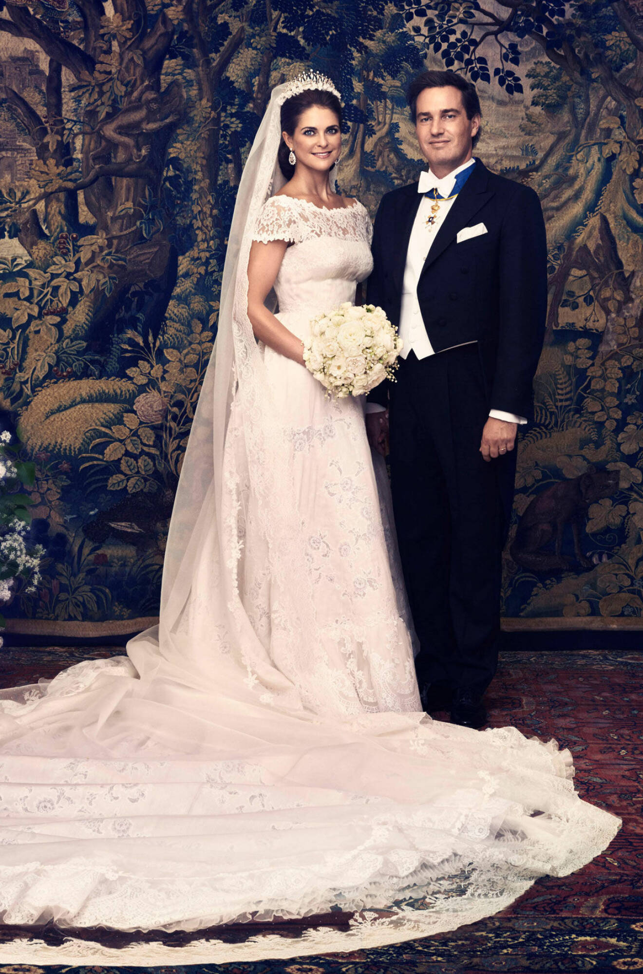 Prinsessan Madeleine och Chris O´Neill på en av de officiella bilderna.