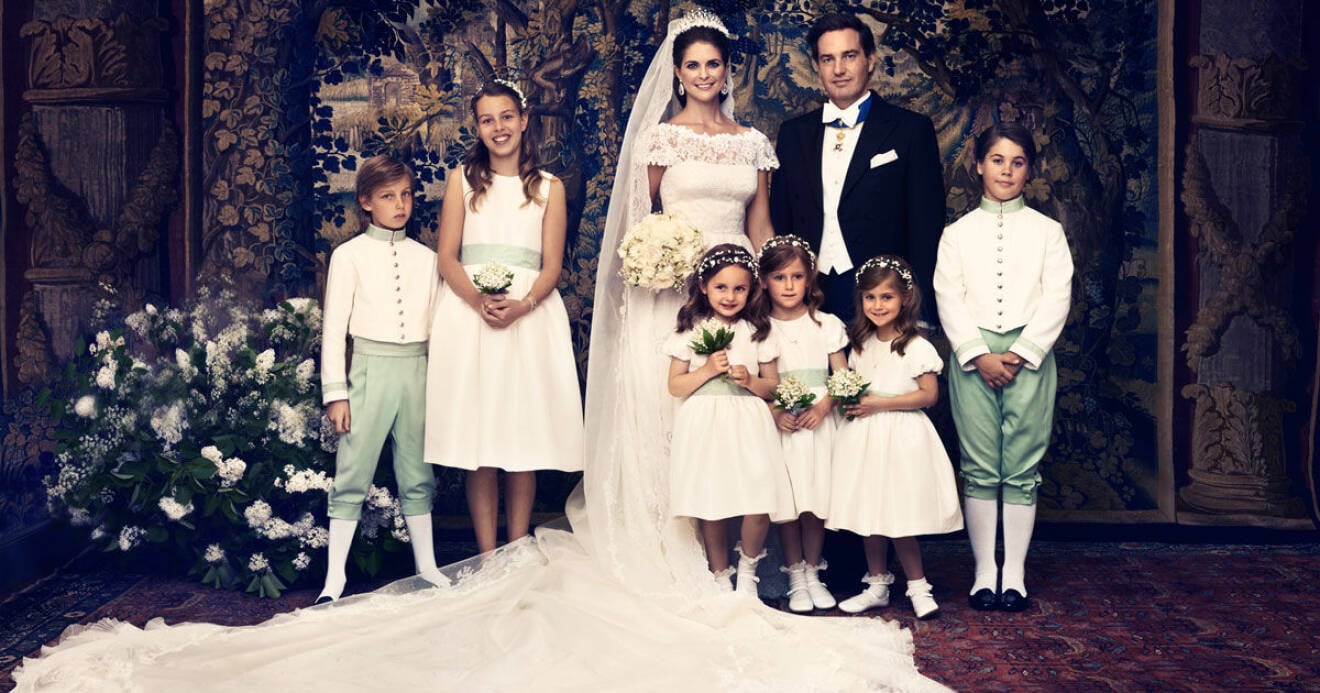 Ewa-Marie Rundquist var fotografen bakom detta officiella foto från prinsessan Madeleines bröllop med sin Chris.