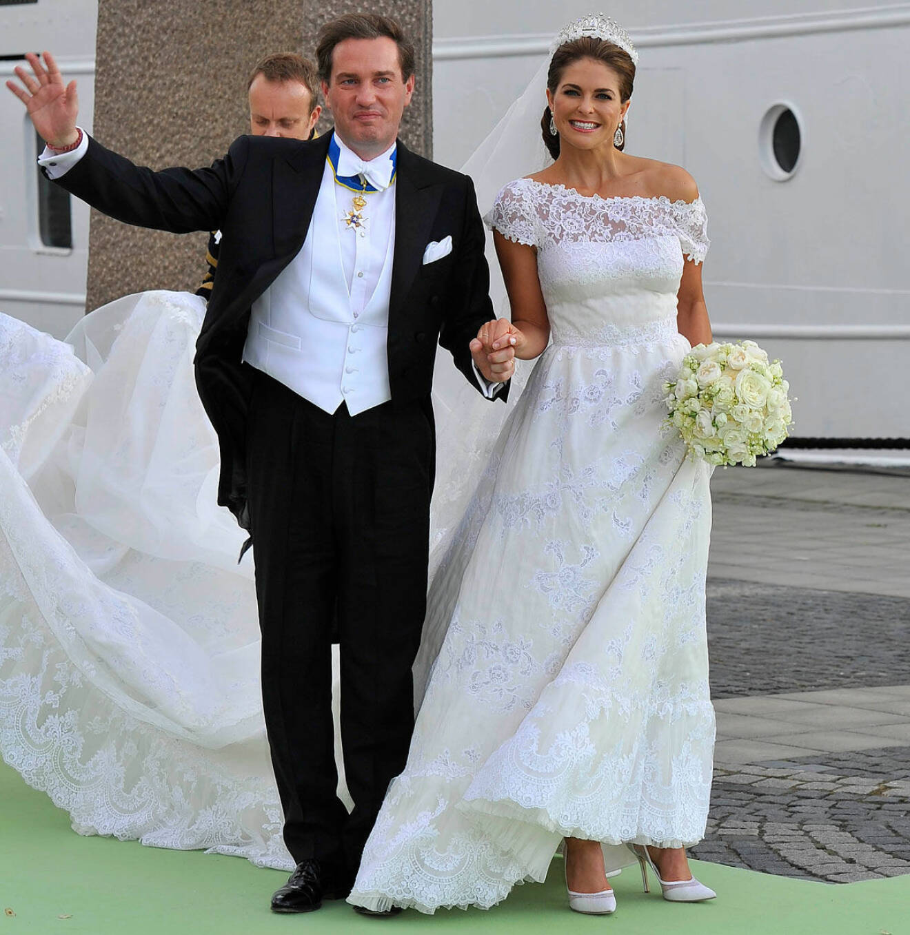 Prinsessan Madeleines brudklänning var skapad av Valentino.