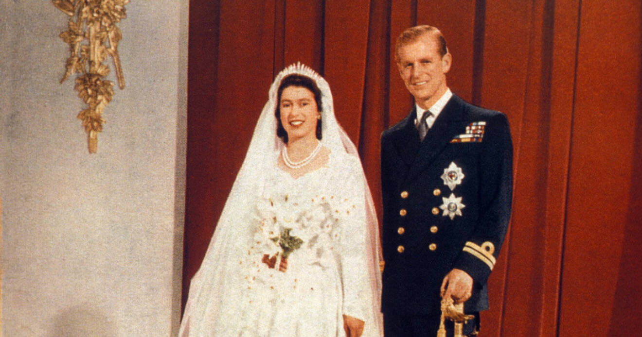 Prinsessan Elizabeth och prins Philip bröllop 1947.