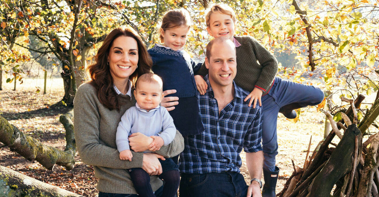 Kate och William med barnen