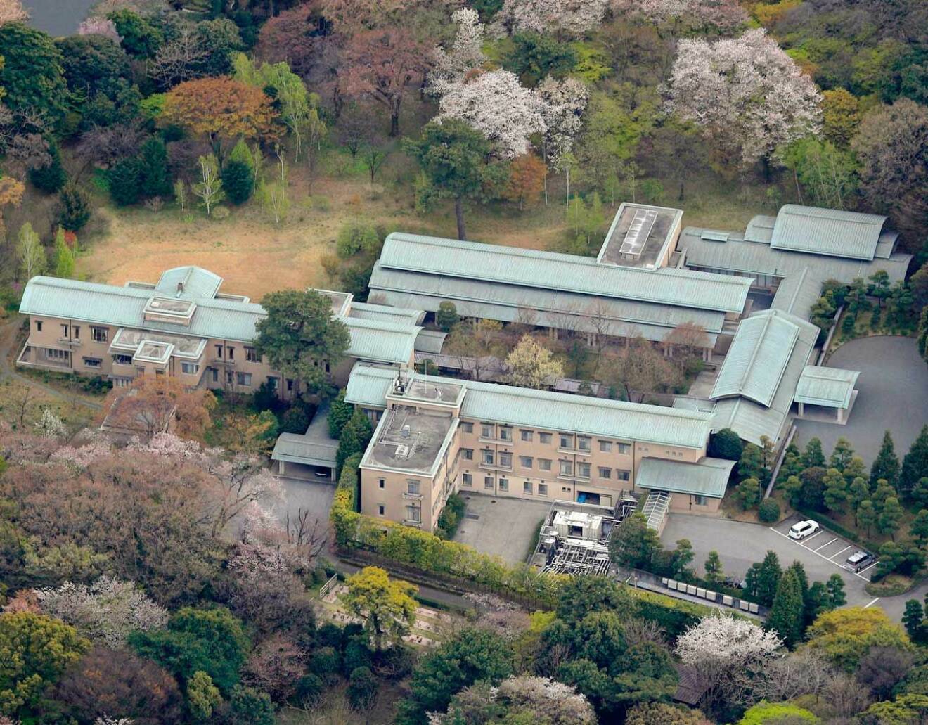 Kejserliga palatset i Tokyo.