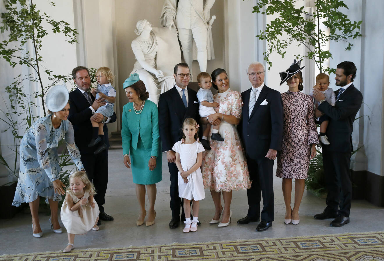 Svenska kungafamiljen Prinsessan Leonore Prinsessan Madeleine Kronprinsessan Victorias 40-årsdag