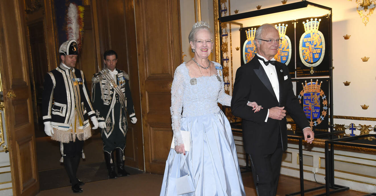 Drottning Margrethe och kung Carl Gustaf