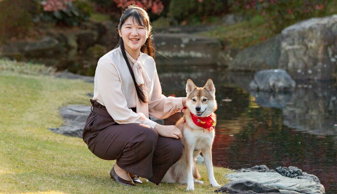 Prinsessan Aiko av Japan Hunden Yuri