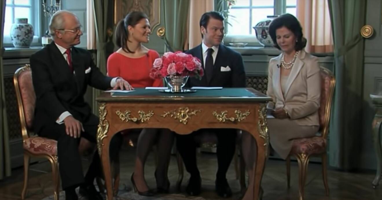 Victoria och Daniels förlovning presenteras i ett videoklipp