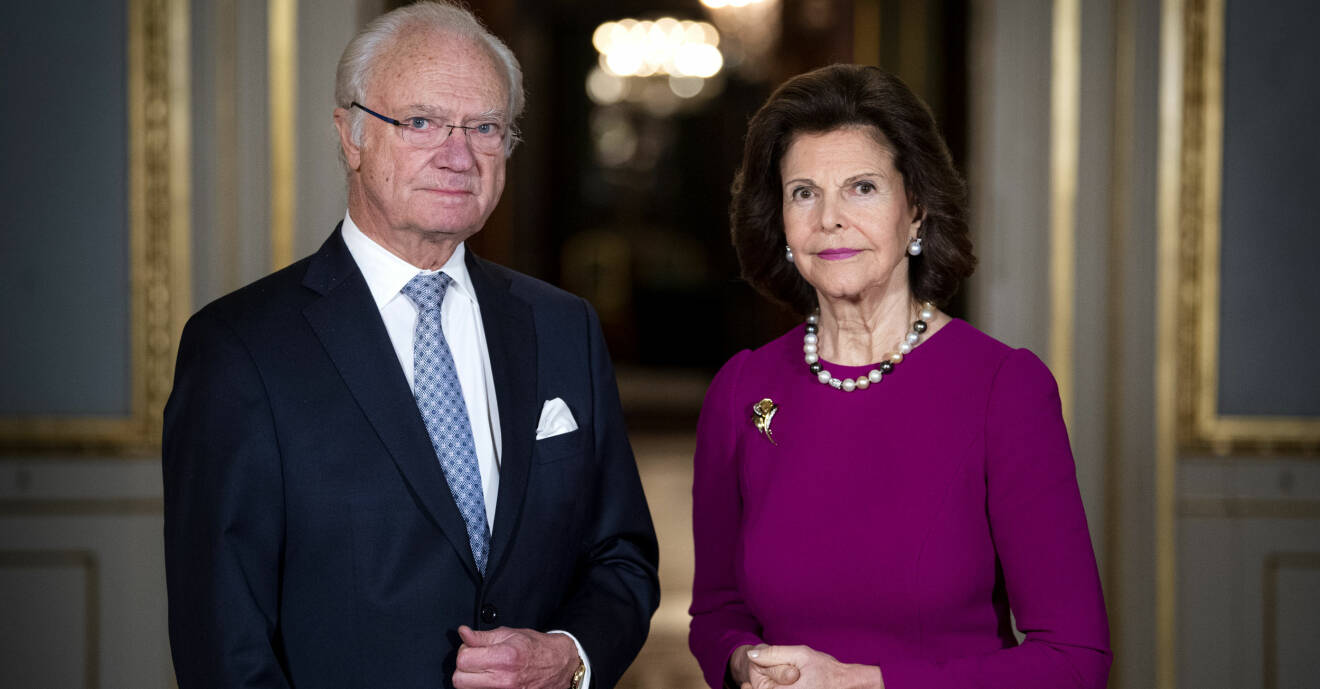 kungen drottning Silvia fotograferas inför Nobeldagen 2020