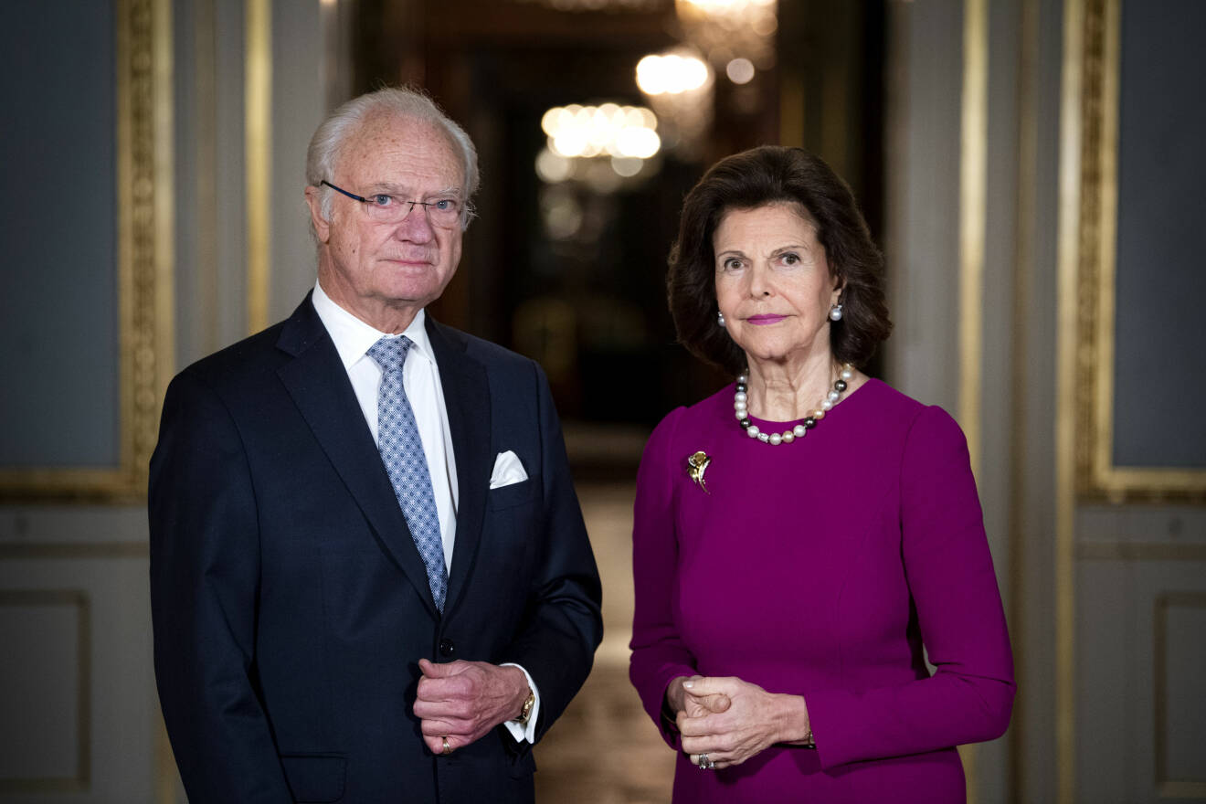 Kung Carl Gustaf Kungen Drottning Silvia Stockholms slott