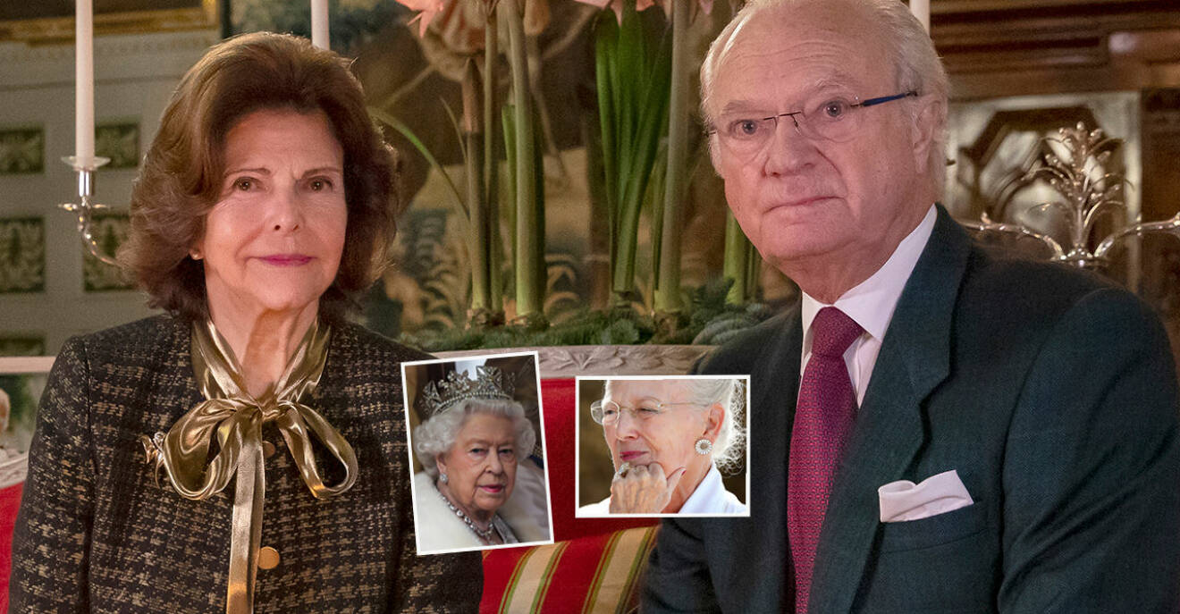 Kungen Drottning Silvia Drottning Elizabeth Drottning Margrethe Coronavaccin
