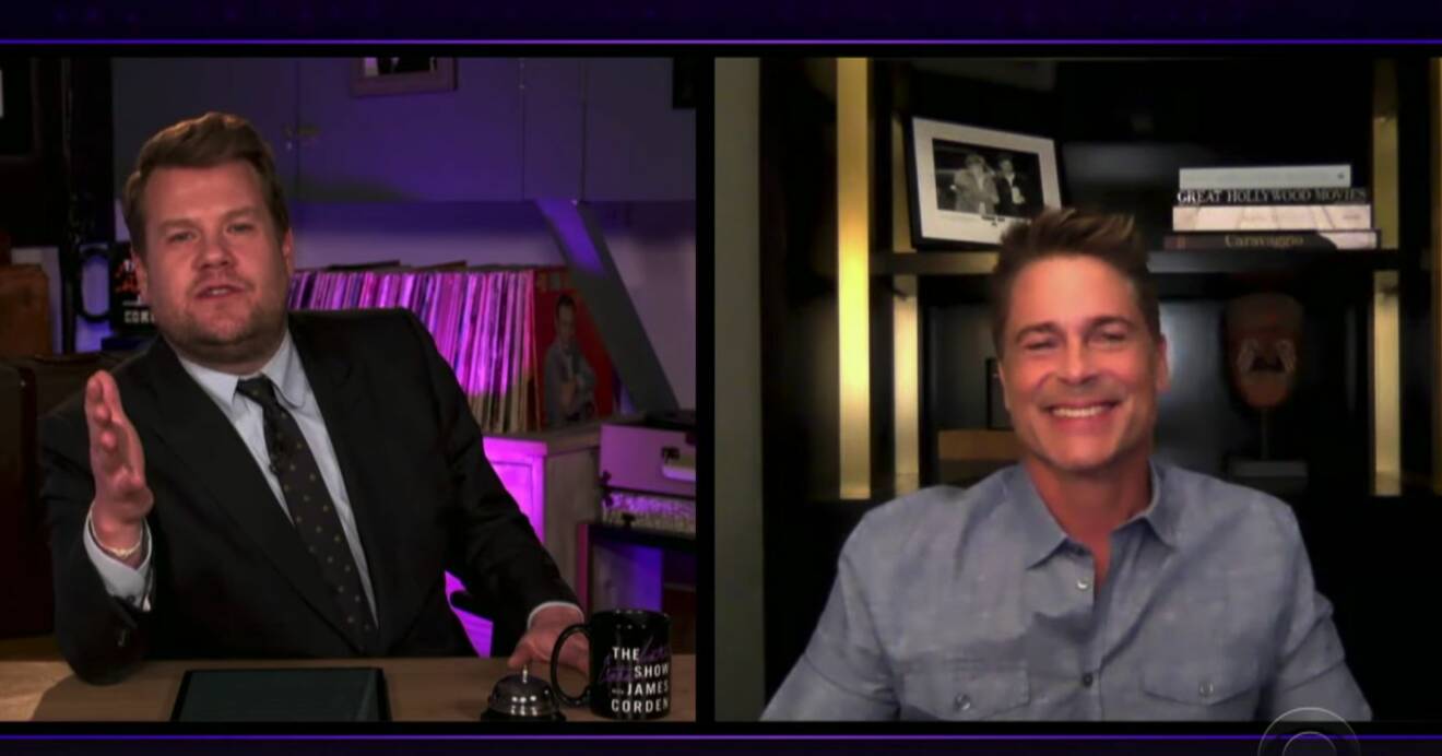 Rob Lowe James Corden Late Late Show