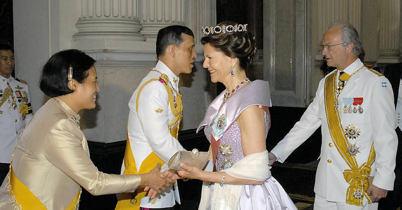 Thailands kung Vajiralongkorn Kung Rama X Prinsessan Maha Chakri Sirindhorn Drottning Silvia Kungen