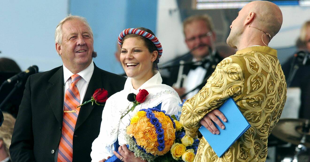 Kay Wiestål, kronprinsessan Victoria och Mark Levengood