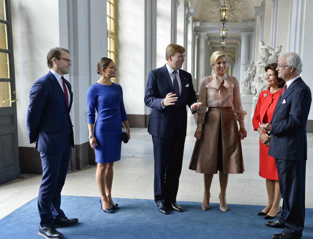 Kung Willem-Alexander Drottning Máxima Prins Daniel Kronprinsessan Victoria Drottning Silvia Kungen
