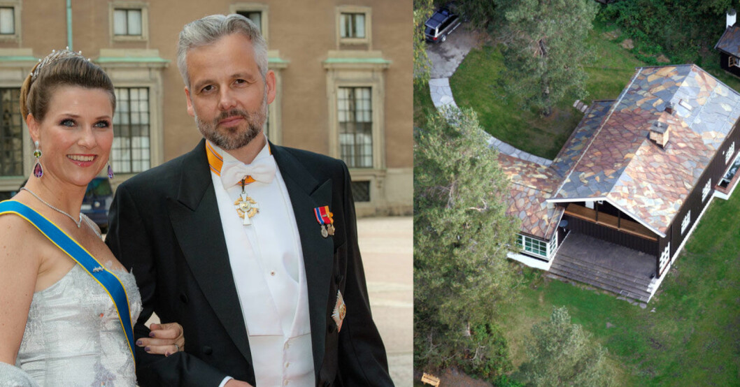 Ari Behn och stugan där han miste livet. Prinsessan Märtha Louise och Ari Behn
