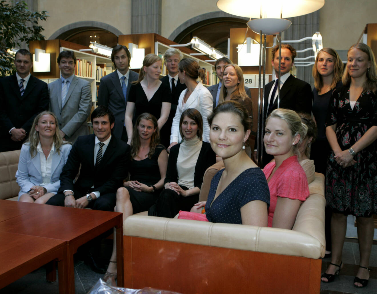 Kronprinsessan Victoria med sina kurskamrater på UD:s diplomatprogram