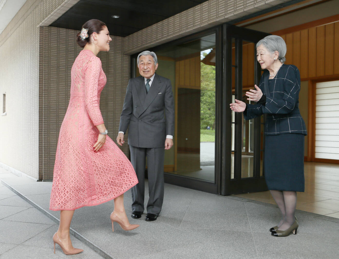 Kronprinsessan Victoria Kejsar Akihito Kejsarinnan Michiko Tokyo 2017