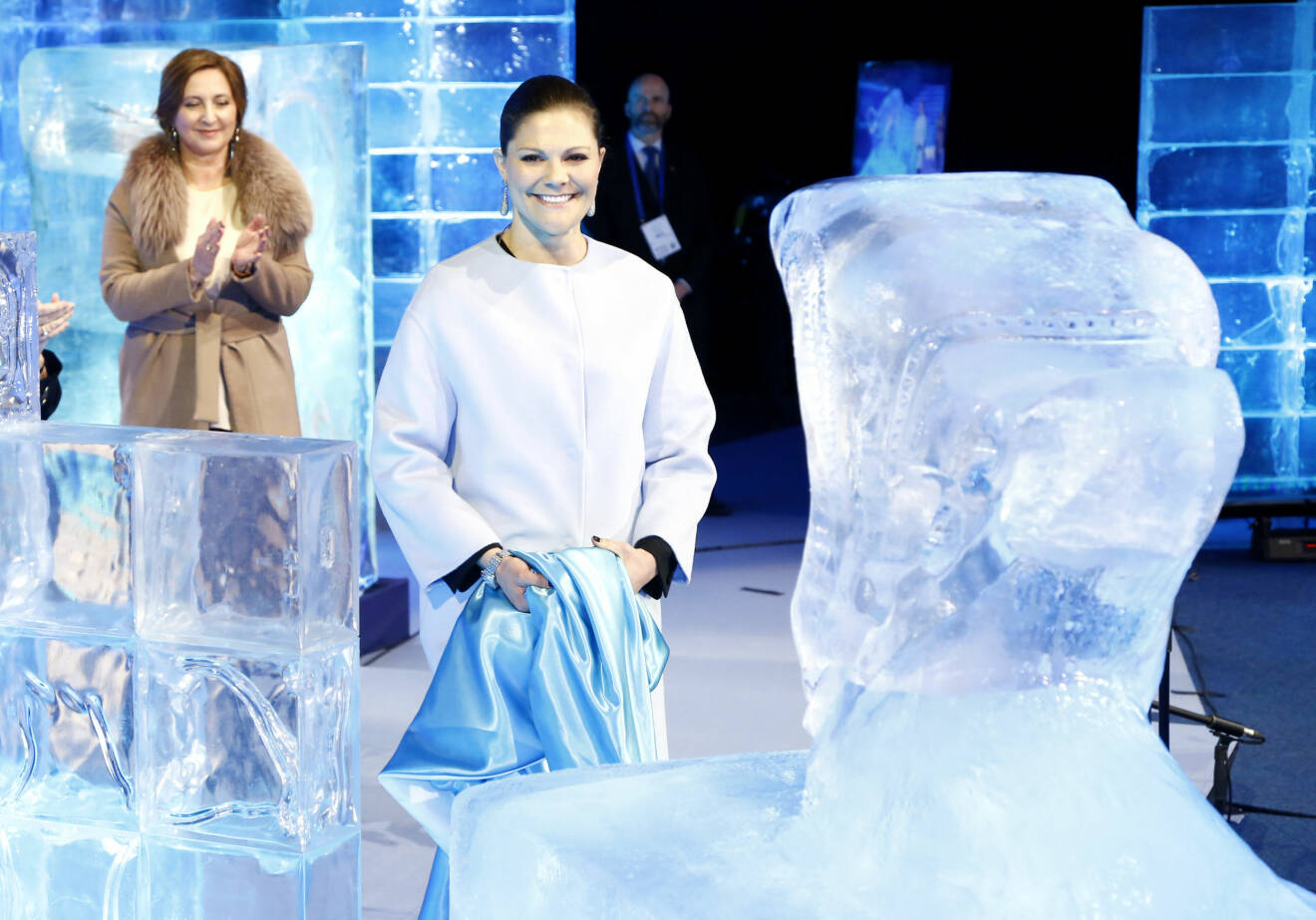 Kronprinsessan Victoria Konståknings-EM Globen 2015 Invigningen Ericsson Globe Arena