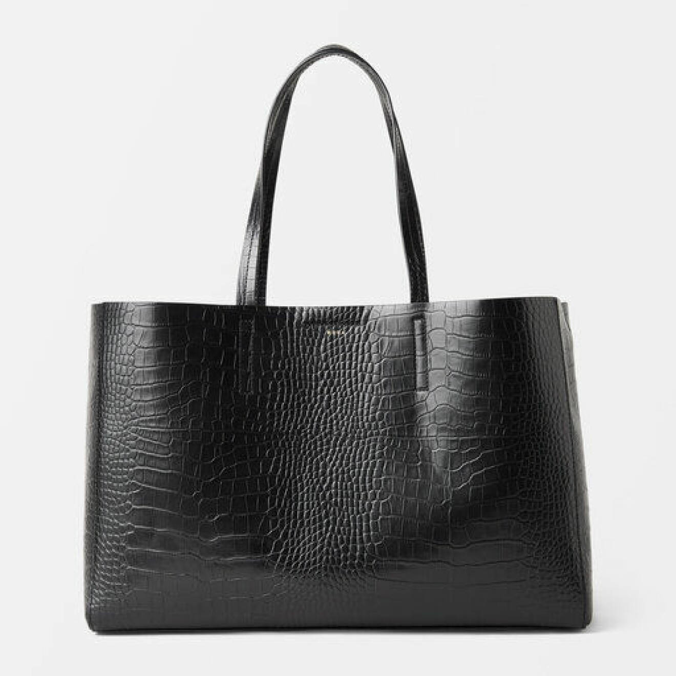 svart krokopräglad väska från Wera Åhléns