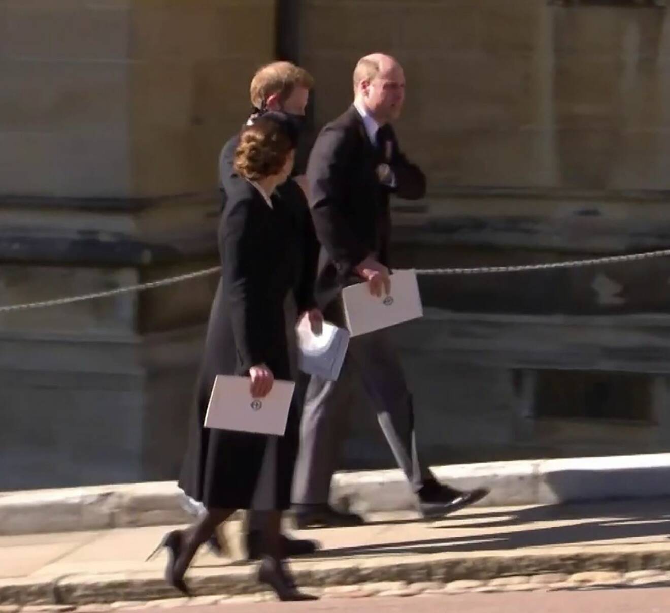 Prins Harry Prins William Kate tillsammans efter prins Philips begravning