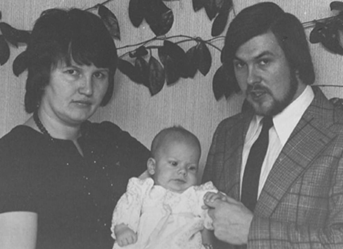 Ewa Westling Olle Westling Prins Daniel som baby 1973