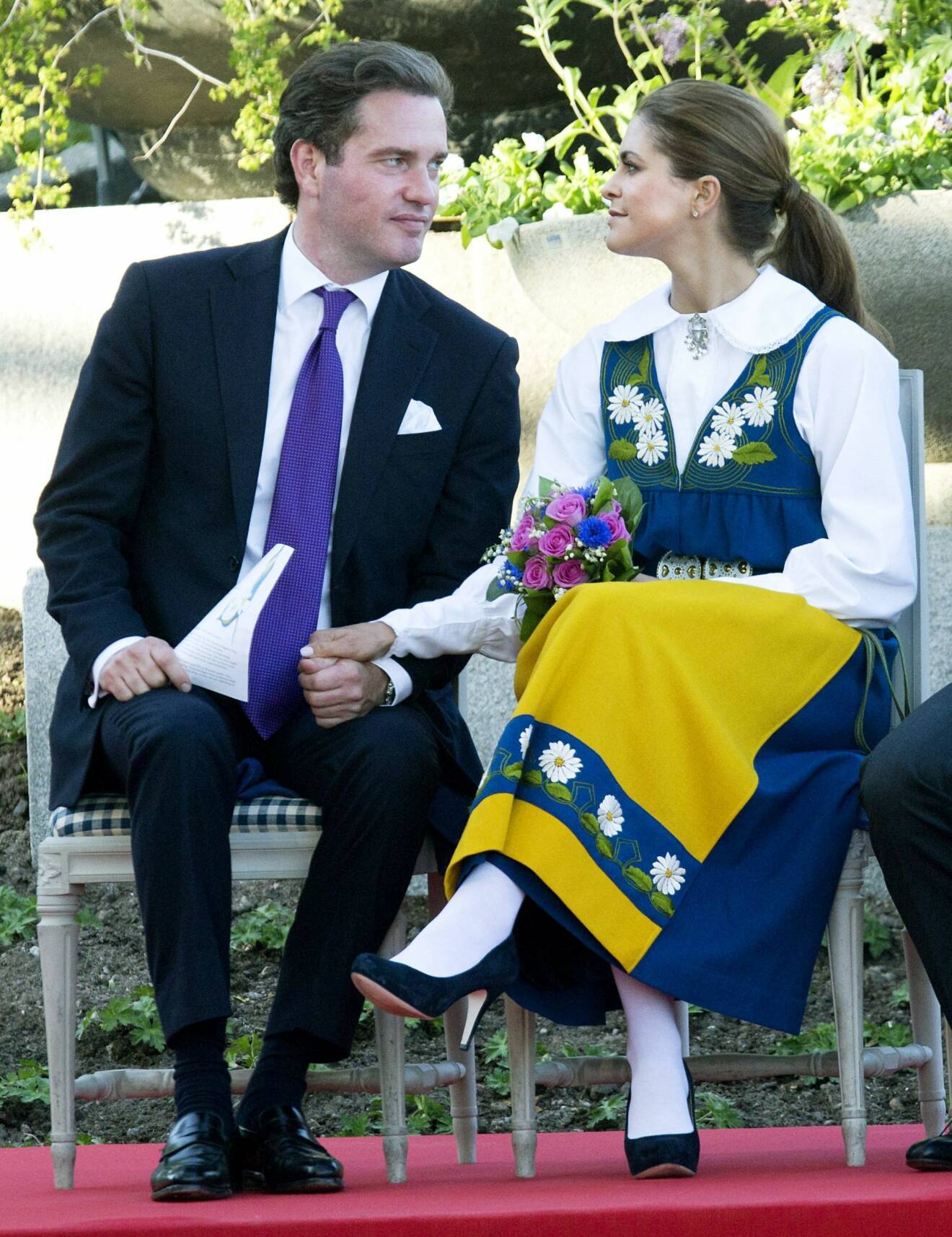 Prinsessan Madeleine och Chris O’Neill vid nationaldagsfirandet på Skansen 2013