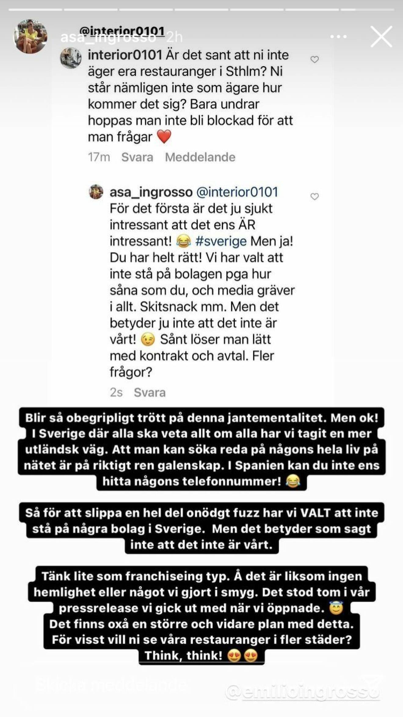 Åsa Ingrosso Instagram