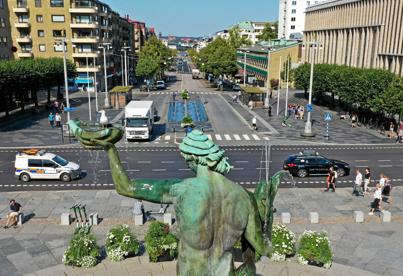 Götaplatsen och Avenyn i Göteborg
