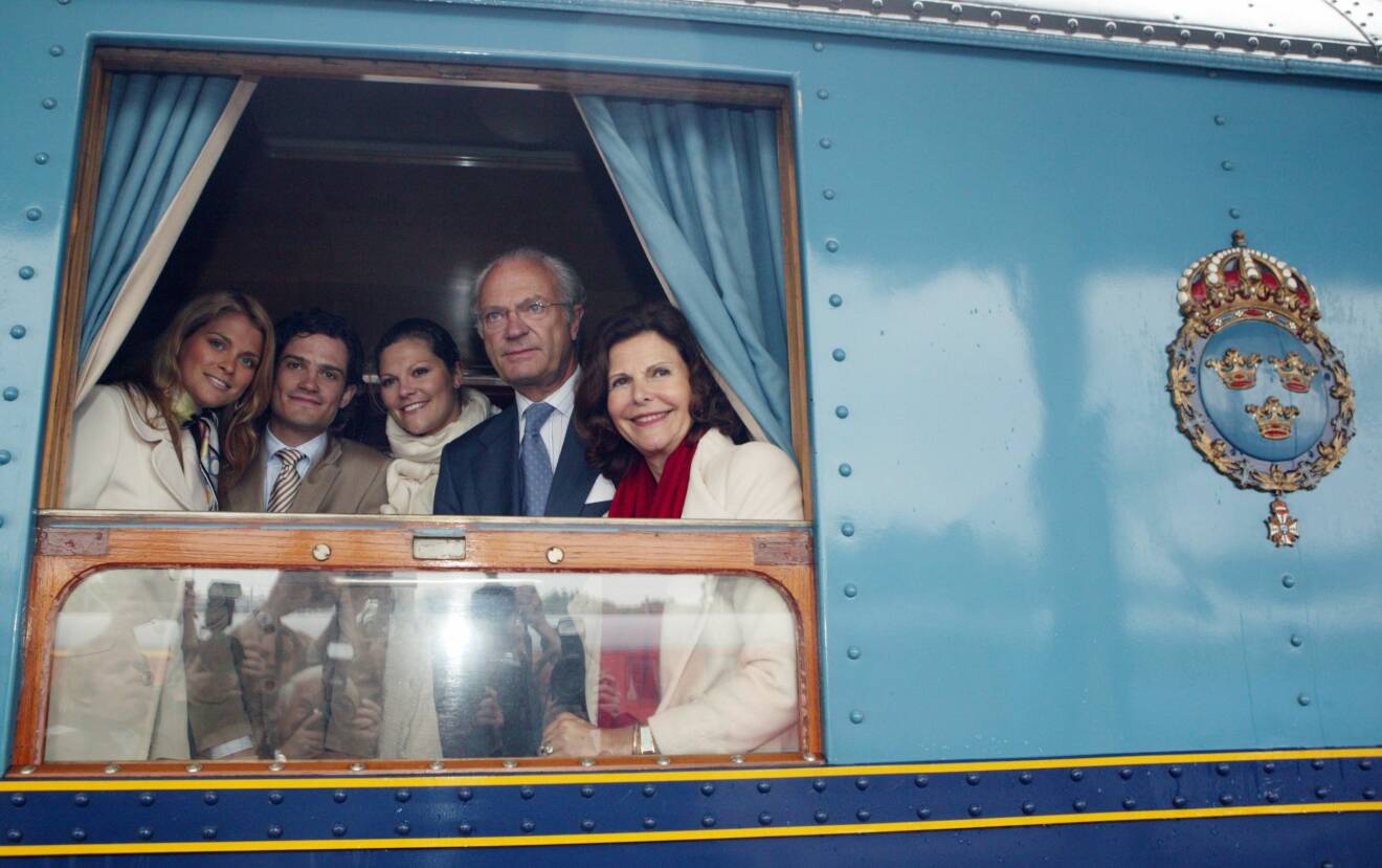 Svenska kungafamiljens tågvagn Det kungliga tåget