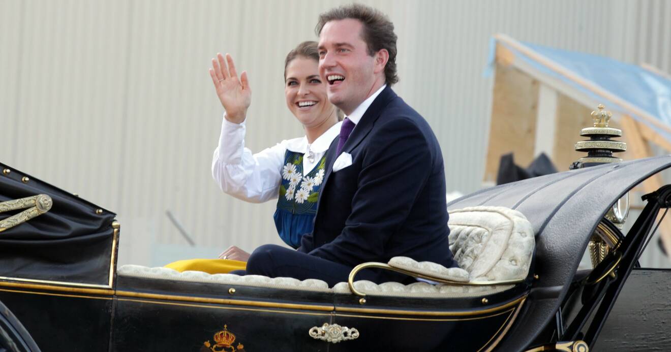 Prinsessan Madeleine och Chris O'Neill på nationaldagen 2013