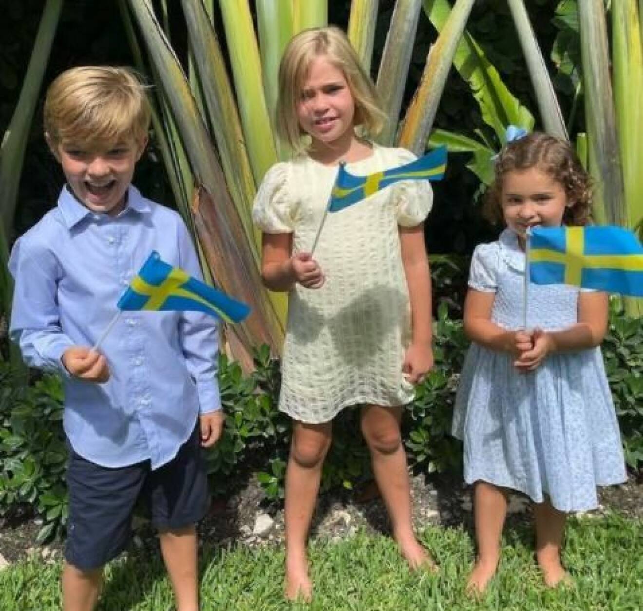 Prinsessan Madeleines barn prins Nicolas prinsessan Leonore prinsessan Adrienne Sveriges nationaldag Nationaldagen