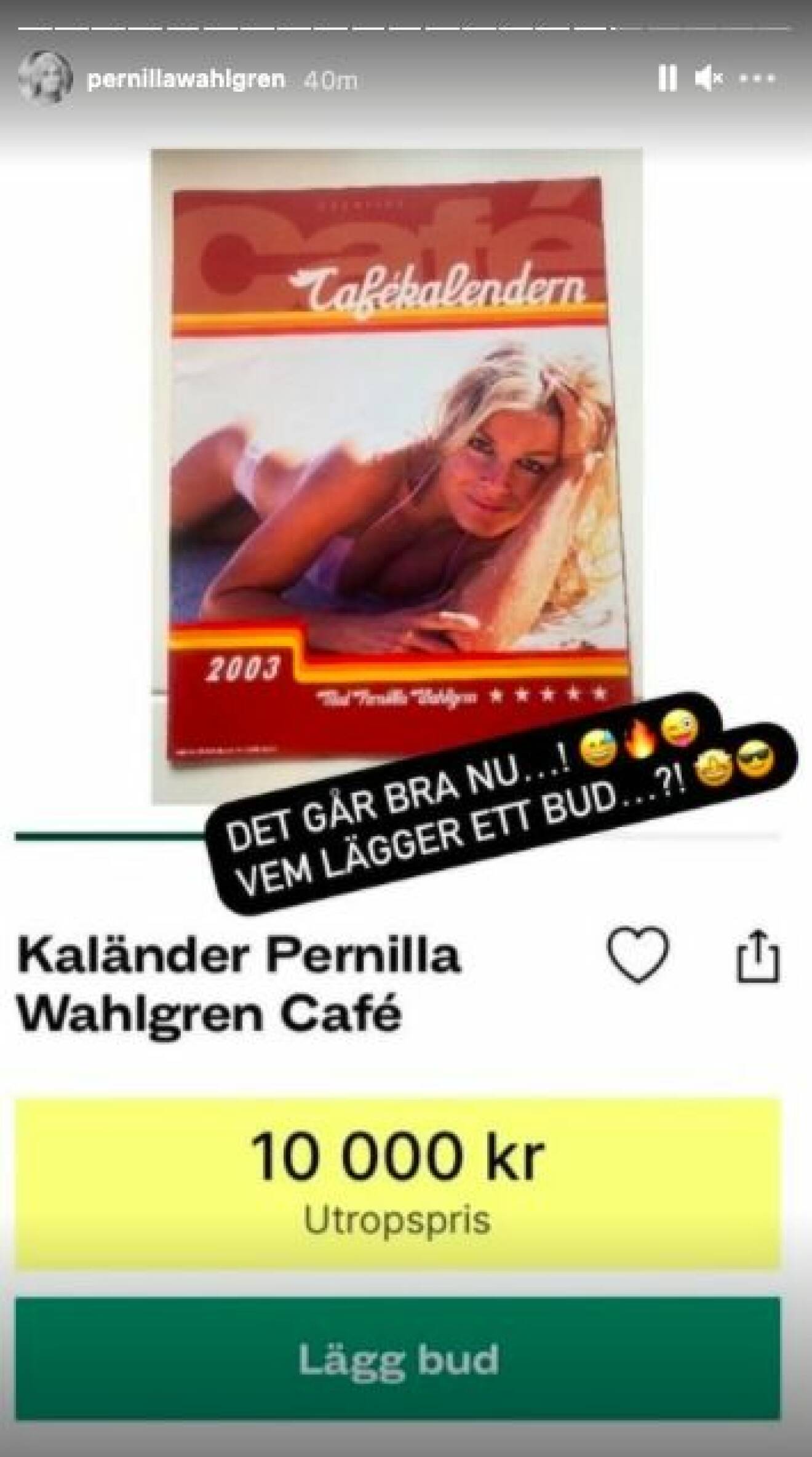 Pernilla Wahlgrens Instagram
