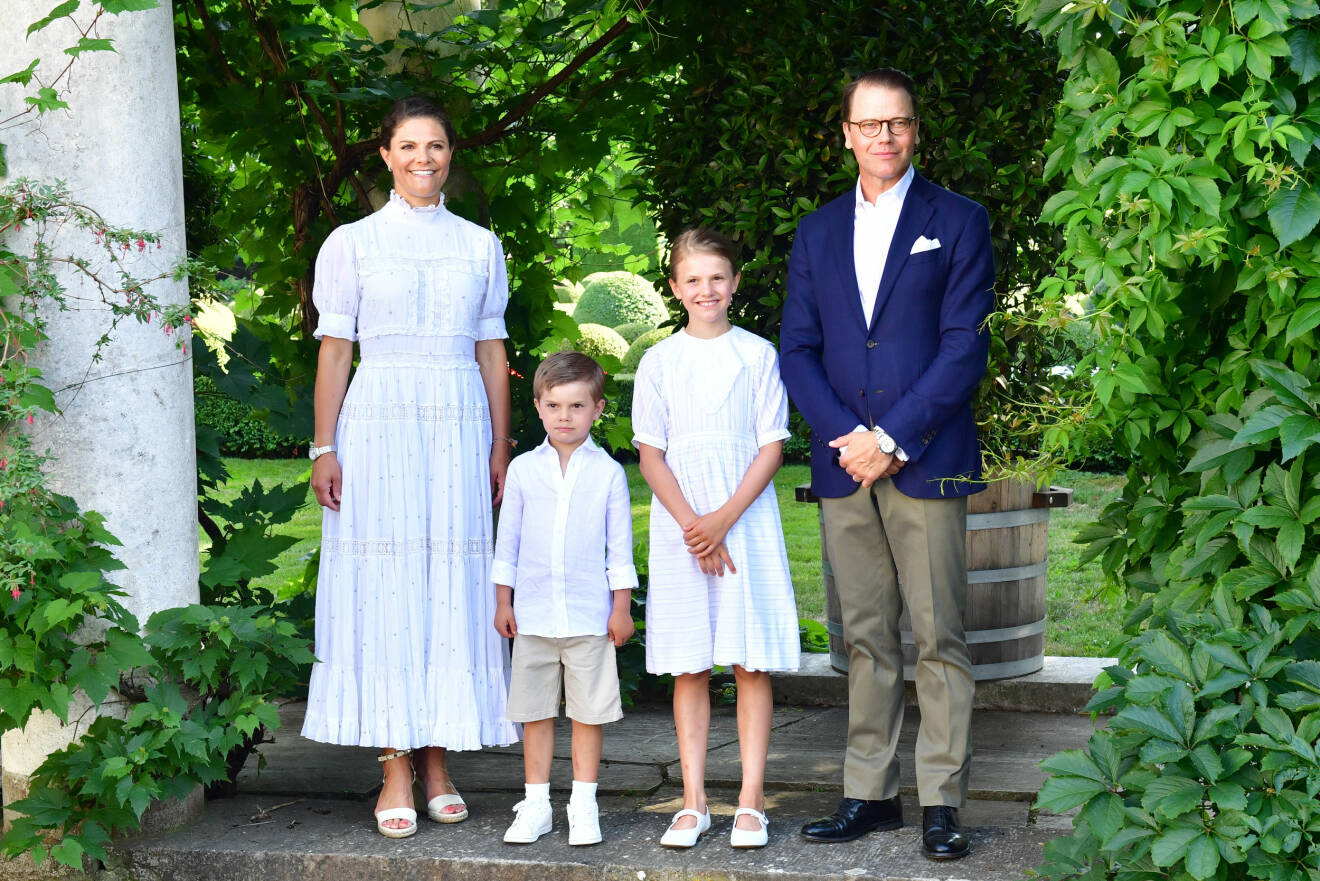 Kronprinsessfamiljen Victoriadagen 2021 Solliden Sollidens slott