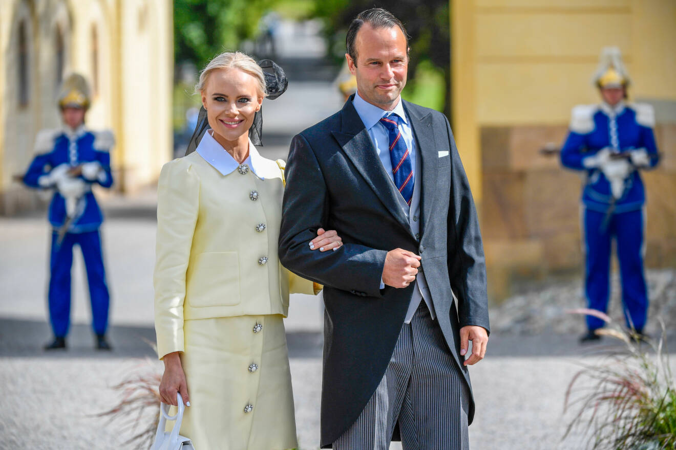 Prinsessan Sofias väninna Madeleine Rahm Egnell med sin man Patrik Egnell