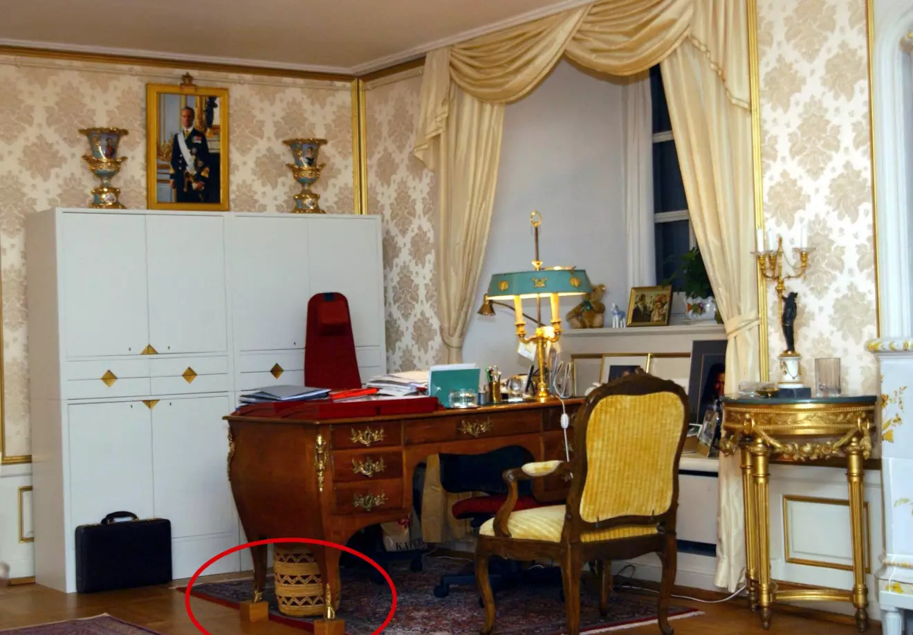 Drottning Silvias arbetsrum på Stockholms slott
