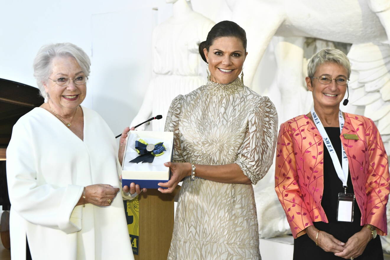Kronprinsessan Victoria prinsessan Christina Suzanne Southard ordförande SWEA International Årets svenska kvinna 2021