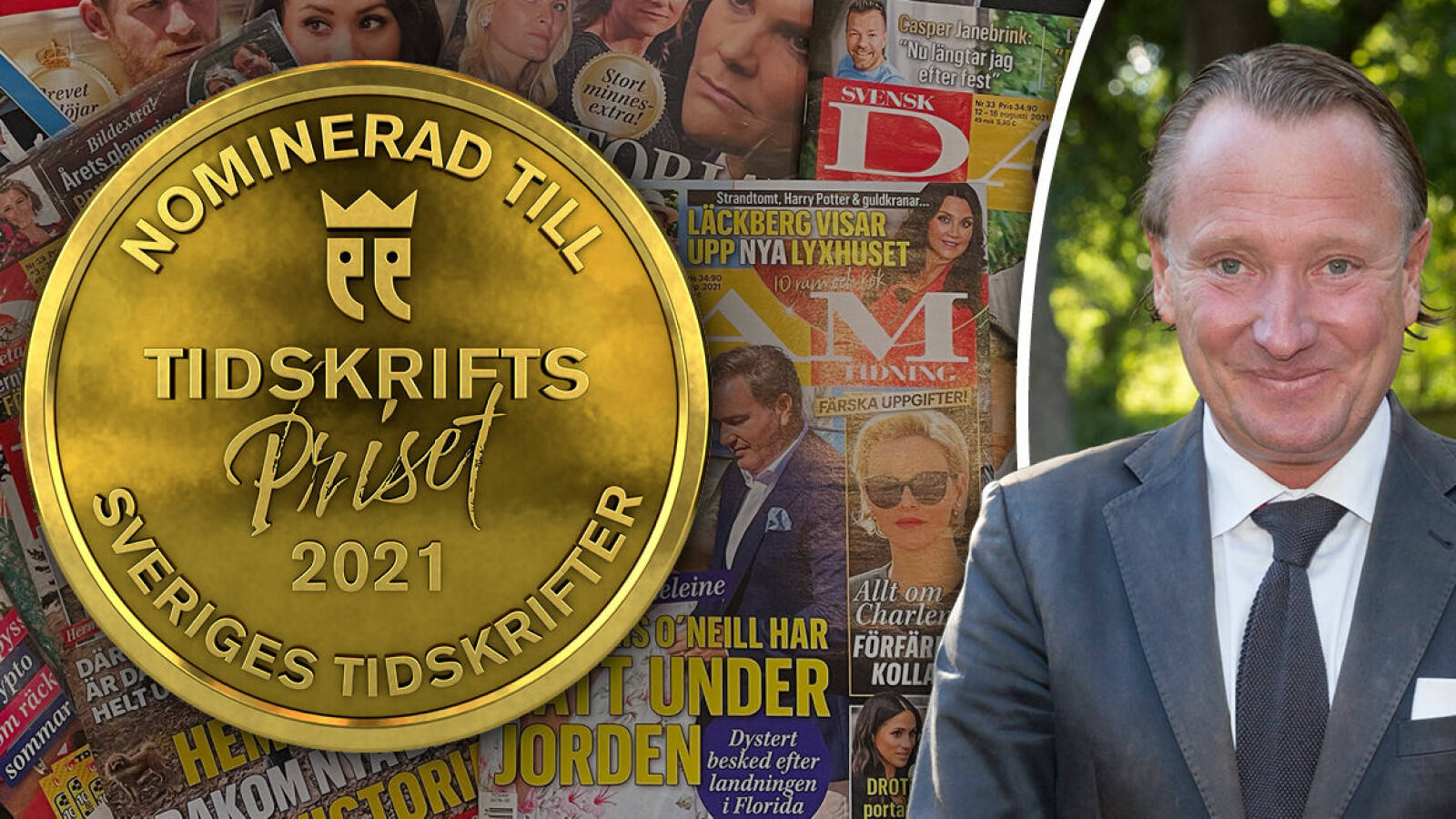 Svensk Damtidning nominerad till Årets tidskrift populärpress! Johan T  Lindwall: 