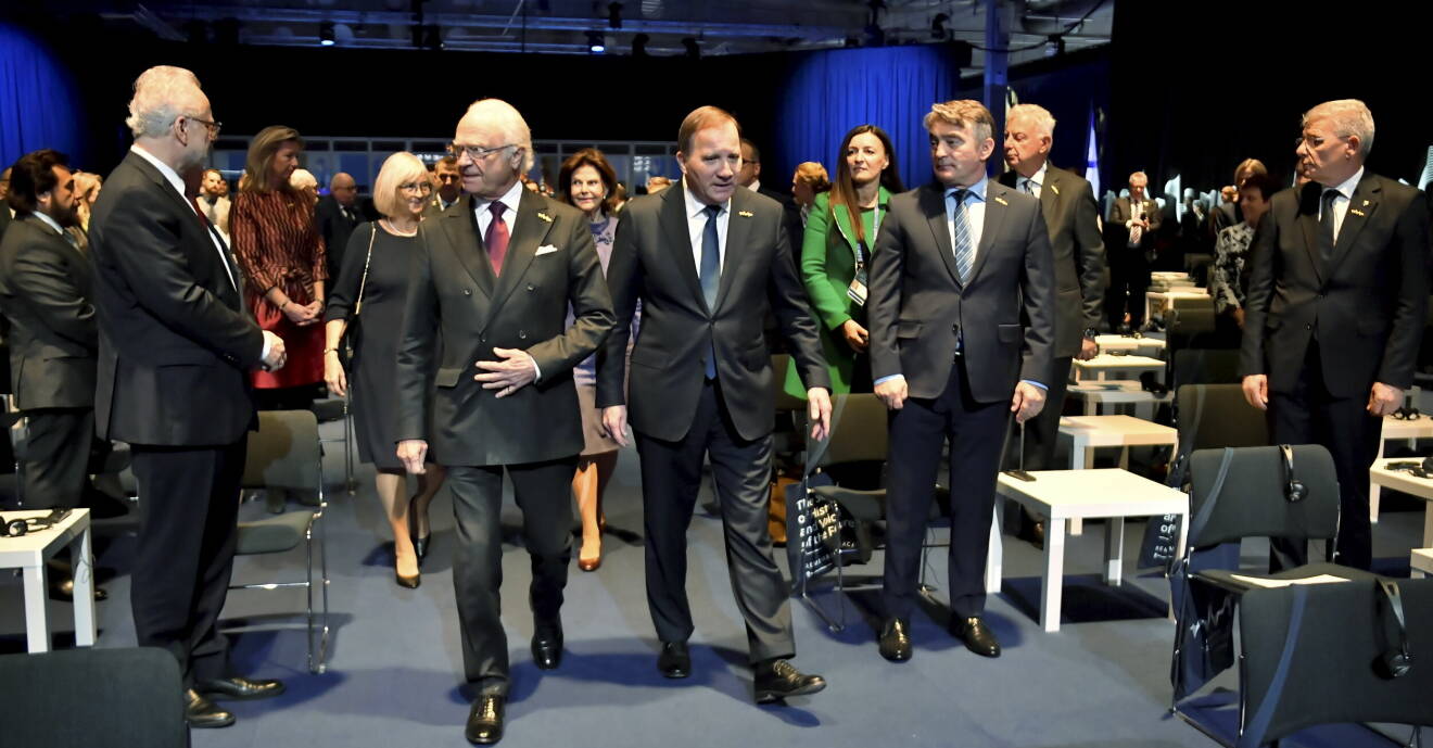 Kung Carl Gustaf och statsminister Stefan Löfven på Malmöforum