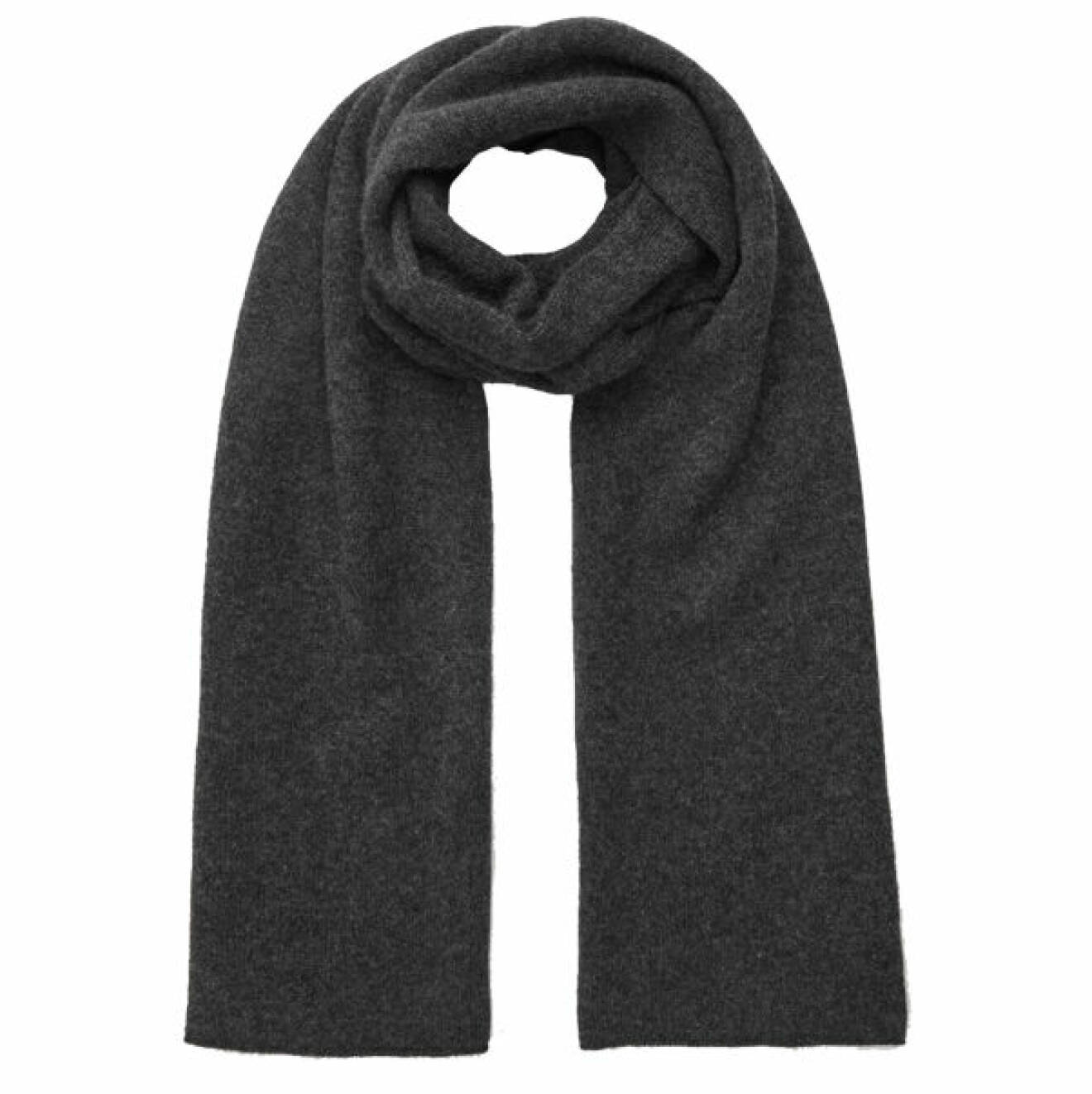 mörkgrå scarf i kashmir