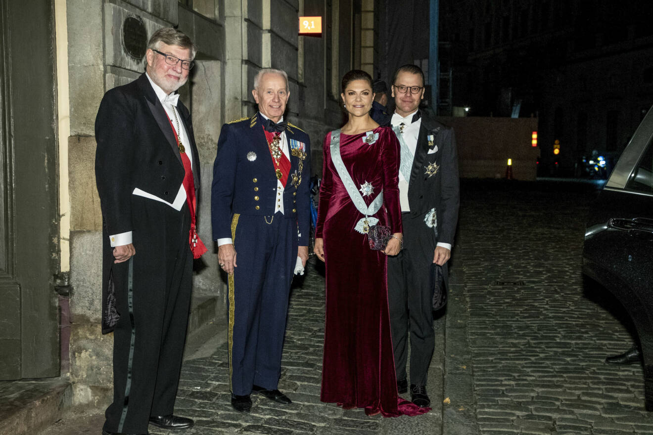 Björn von Sydow, Sverker Göranson, kronprinsessan Victoria och prins Daniel