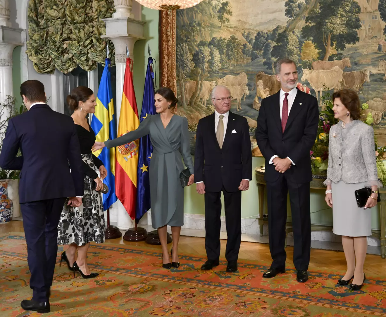 Spanska kungaparet Svarsmottagning för svenska kungafamiljen Statsbesök 2021