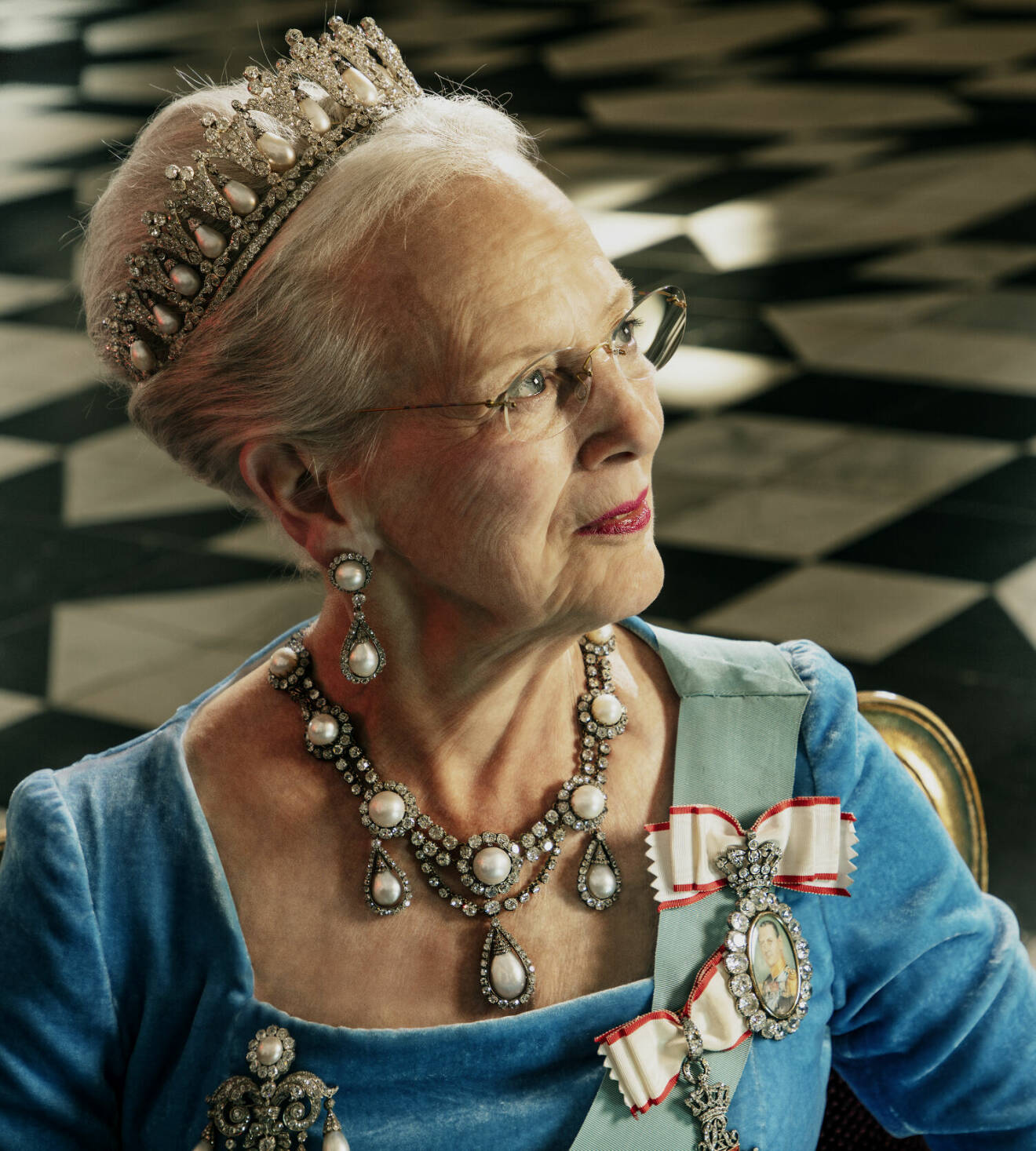 Danska hovets officiella bild på drottning Margrethe
