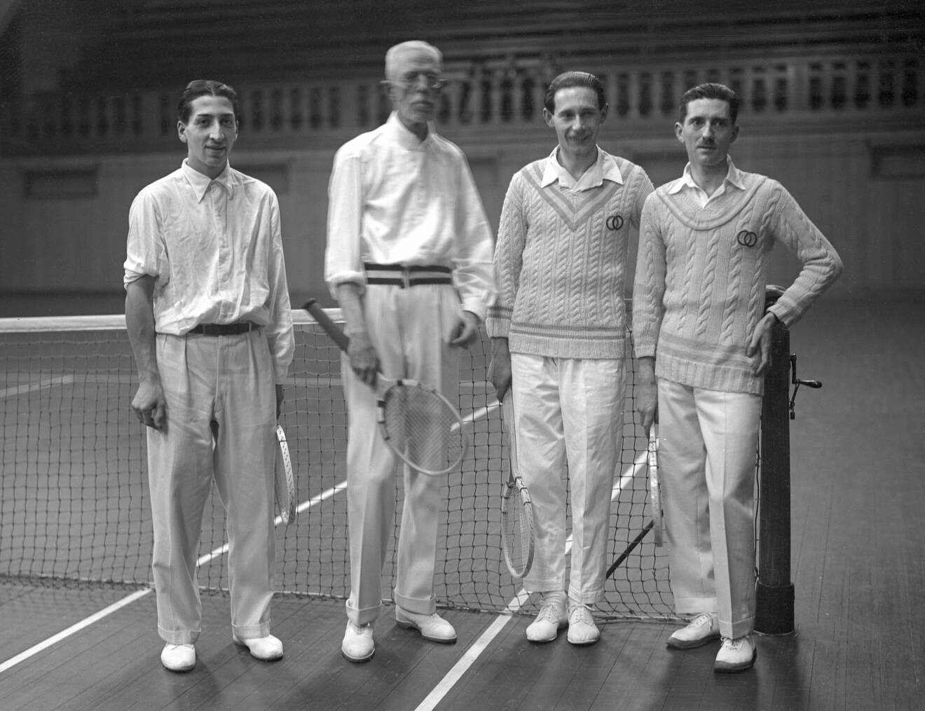 Kung Gustaf V Mr G René Lacoste Davis Cup Kungliga Tennishallen 1926