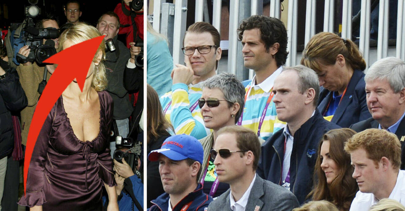 Ulrika Jonsson, prins Daniel, prins Carl Philip, prins William, Kate Middleton och prins Harry