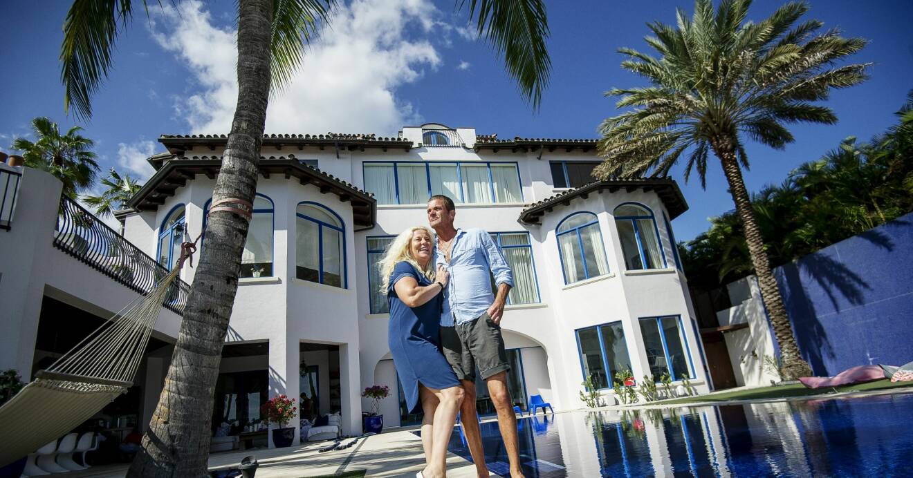 Jesper och Mia Parneviks hus i Florida.